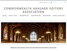 Tablet Screenshot of commonwealth-hansard.org